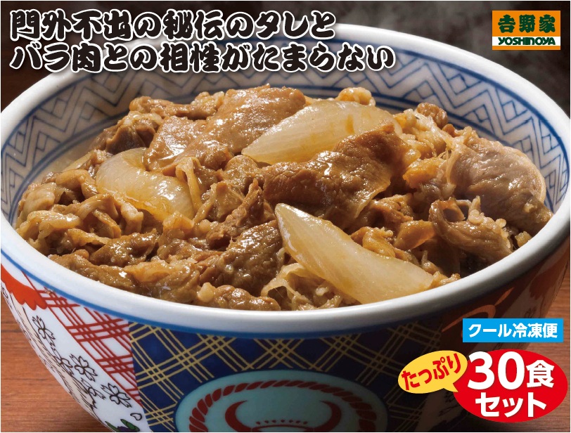 吉野家牛丼の具３０食セット
