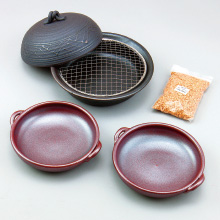 萬古焼　陶板鍋と陶板皿